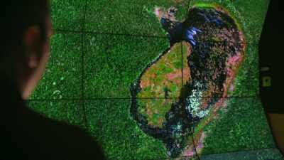Built beside a large lagoon, - Lost Treasures of the Maya