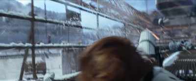 - (BULLETS CLANGING)
- (GRUNTS) - Black Widow
