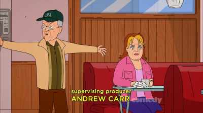Buncha commie do-nothing
red tape is all that is. - Corner Gas Animated