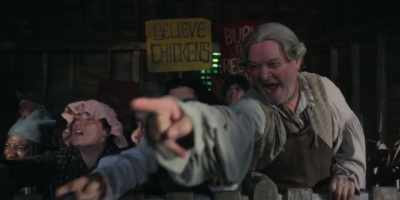 - Burn the hag! Burn the hag!
- [shouting, clamoring] - The Completely Made-Up Adventures of Dick Turpin