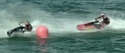 Burnett's
riding has been erratic, - Hot Water