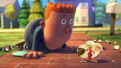 - [burps]
[chick peeping] - Big Nate