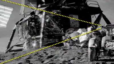 But a simple triangulation on the photo - American Moon
