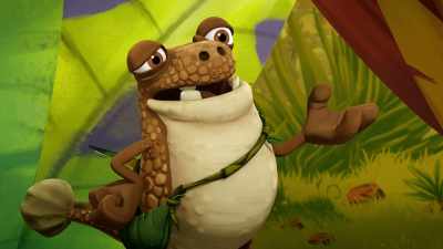 But if all this stuff is on the stage, - Gigantosaurus