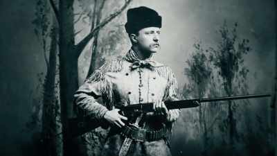 But he arrives and
he's not as tall - Theodore Roosevelt