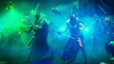 But Atlan defeated Kordax and imprisoned him and all of Necrus with a spell cast with his own blood... - Aquaman and the Lost Kingdom