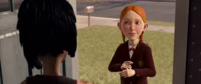 But back to business Eggs shaving cream toilet paperWithout candy I'm afraid your house is a bull's eye with shinglesNice try It's not my houseBabysitterOkay let's cut the crapMaybe the parents you work for left you 40 in emergency moneyMaybe they left me - Monster House