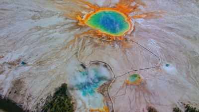 But bacteria aren't
the only life forms - Yellowstone: One-Fifty