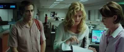 But bloodyWell graphicThe best and clearest waythat I can phrase it to you Louto capture the spirit of what we airis think of our newscast as a screaming womanrunning down the street with her throat cutI understand - Nightcrawler