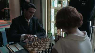 But Borgov moves his bishop
to knight five, - The Queen's Gambit