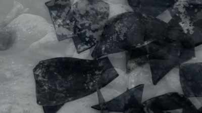BUT BURIED DEEP IN THE ASHES,
GLASS WINDOWS SURVIVED. - Origins: The Journey of Humankind