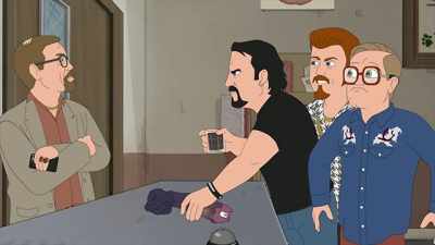 But by averting disaster
they serve to delay peace... - Trailer Park Boys: The Animated Series
