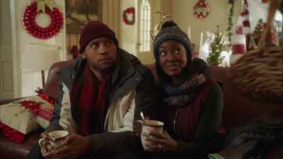 But we can take
one little picture, right? - Romance at Reindeer Lodge