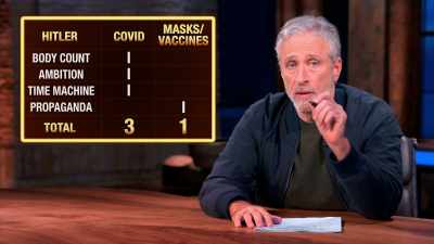But clearly,
on the important measure, deaths, - The Problem With Jon Stewart