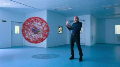 But, crucially,
these electron clouds aren't static, - Secrets of Size: Atoms to Supergalaxies