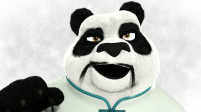 But your dad left quite an
impression on the amulet - Panda vs. Aliens