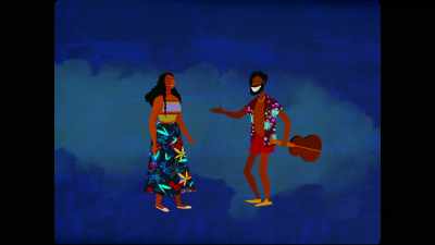 But Deni could
never imagine leaving. - Guava Island