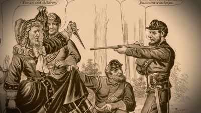 But despite his fame
in helping to capture - The Curse of Civil War Gold