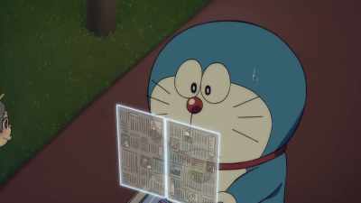 But he disappeared and hasn't been found yet. - Doraemon the Movie: Nobita's Sky Utopia