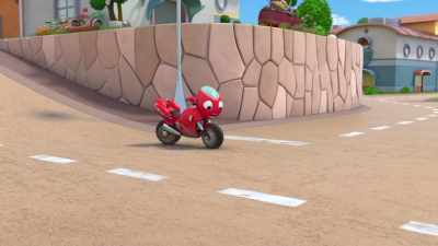 But it does when I go this way.
(squeaking) - Ricky Zoom
