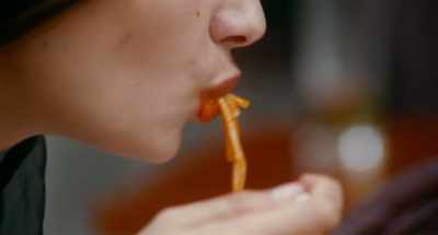 But don't order spaghetti
if you go out on a date! - Yung