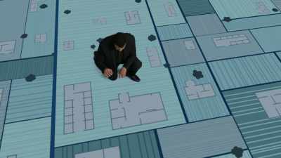 But eventually he realizes
that he's viewing Flatworld - Cosmos: Possible Worlds