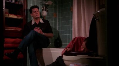 But first I'll sleep
with my head in the crapper. - Two and a Half Men