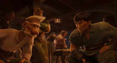 But if he can't have the Bluster's hide,
he'll have ours, to be sure. - The Sea Beast