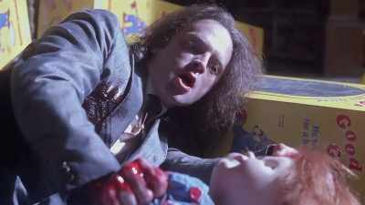 But before he dies, he does
this arcane voodoo ritual - Living with Chucky