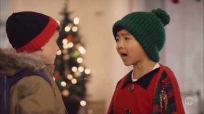 But he had his earmuffs on,
he couldn't hear my Hi. - 48 Christmas Wishes
