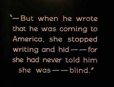 "...But when he wrote that
he was coming to America,
she stopped writing and hid... - The Strong Man