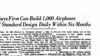 But Henry Ford hates this
idea that government's - The Cars That Made America