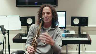 But here in the studio, - Listening to Kenny G