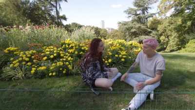 But here,
we're dating someone, okay? - Love Trip: Paris