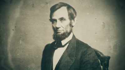 - But he's also
telling the south, - Abraham Lincoln