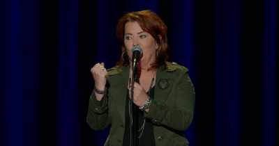 But hold them tight
'cause sometimes if it hits it, - Kathleen Madigan: Hunting Bigfoot