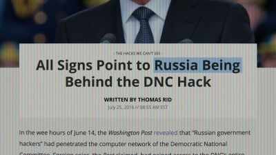 But how strong is the
collaboration between - Cyberwar