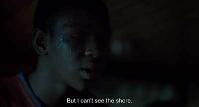 But I can't see the shore. - Io Capitano