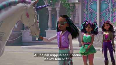 But I couldn't have done it
without Glacier. Her ice shield was epic. - Unicorn Academy