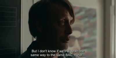 But I don't know if we'll all react the
same way to the same BAC. Peter... - Another Round