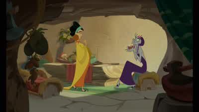 But as I said to you beforeyou may recall Pacha is not hereI'll be sure and tell him you came byWould you please That would be just greatSilly meNo no Allow meShe's hiding somethingWhen I give the word we search the houseOkay but I still have 94 monkeys - The Emperor's New Groove