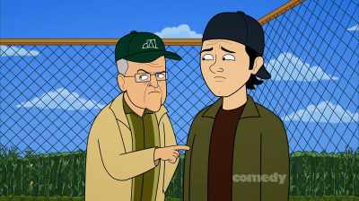 But if I slap first,
that'll make him mad, - Corner Gas Animated
