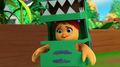 But I was stuck.
I never got to hunt for candy. - The Chicken Squad