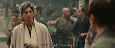 But in a style I've never seen. - Rurouni Kenshin: The Beginning