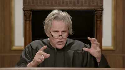 But inside the house, - Gary Busey: Pet Judge