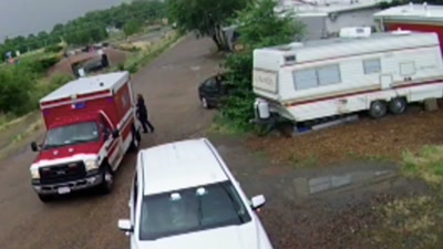 But because it's on dad's cell phone,
she's afraid. - Killers: Caught on Camera