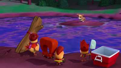 But it's starting to get dark,
so do you think you could rescue me soon? - The Chicken Squad