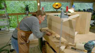 But after I've done wedged pins, - Handmade: Britain's Best Woodworker