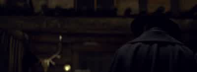 But John Ruth's trying to hang your womanso you kill him okay maybeBut o B Wasn't hangin' nobodyHe damn sure wouldBut he sure enough led over there dead now though ain't heHe damn sure is you sons of bitchesJust like any one of us who'd drank that - The Hateful Eight