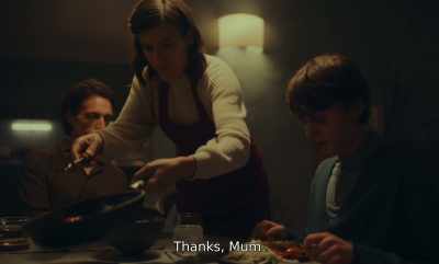 But joking aside: we don't have be so strict.
Simone has had enough, too. Right? - Family Dinner